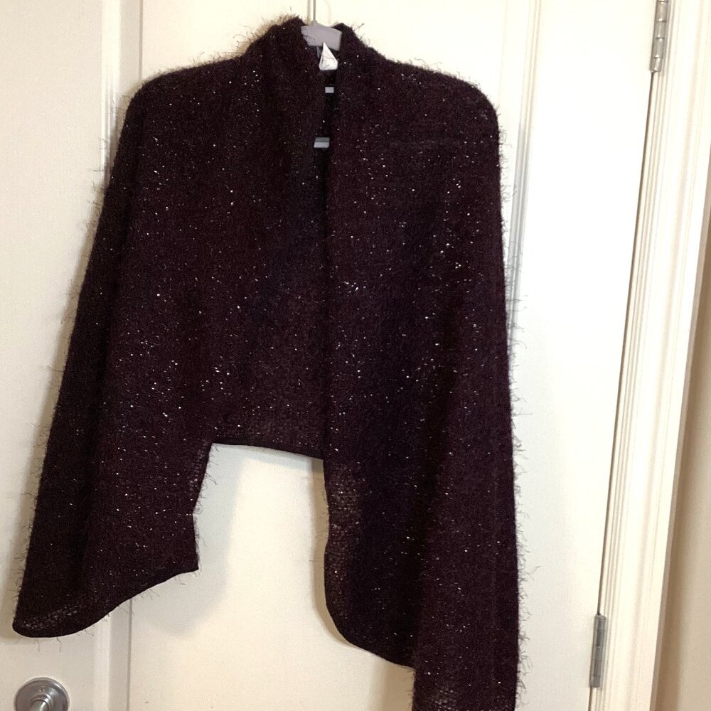 Nikki Babie Women's Shoulder Wrap Shawl Shrug Glittery Eveningwear - Picture 2 of 6